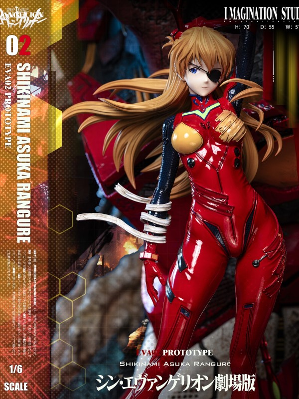 Imagination Studio EVA Asuka & Ayanami Rei Hot Sexy 1/6 Statue